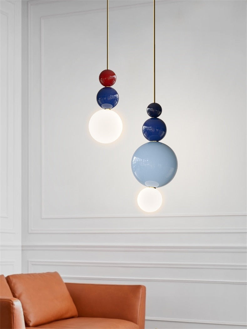 Blue Red White LED Pendant Hanging Lamp 