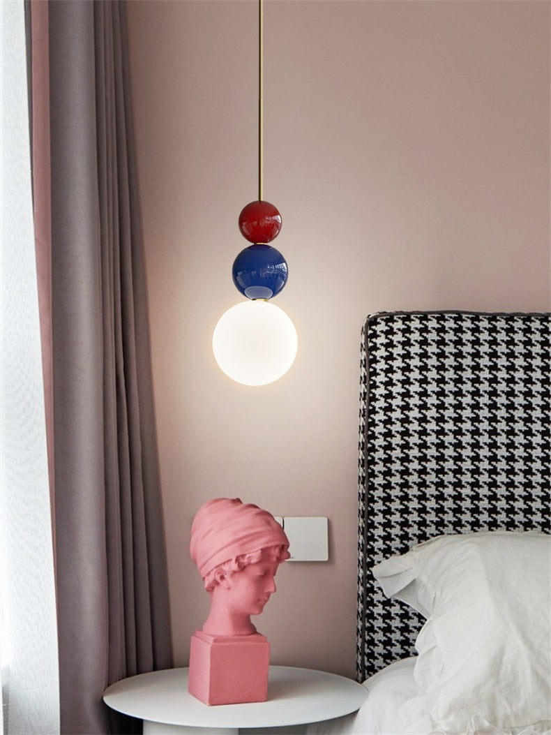 Blue Red White LED Pendant Hanging Lamp 