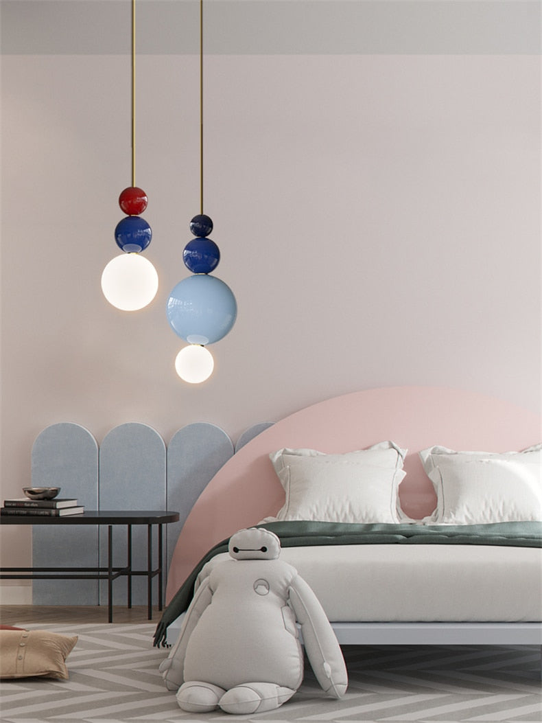 Blue Red White LED Pendant Hanging Lamp 