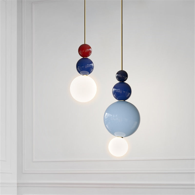 Blue Red White LED Pendant Hanging Lamp 