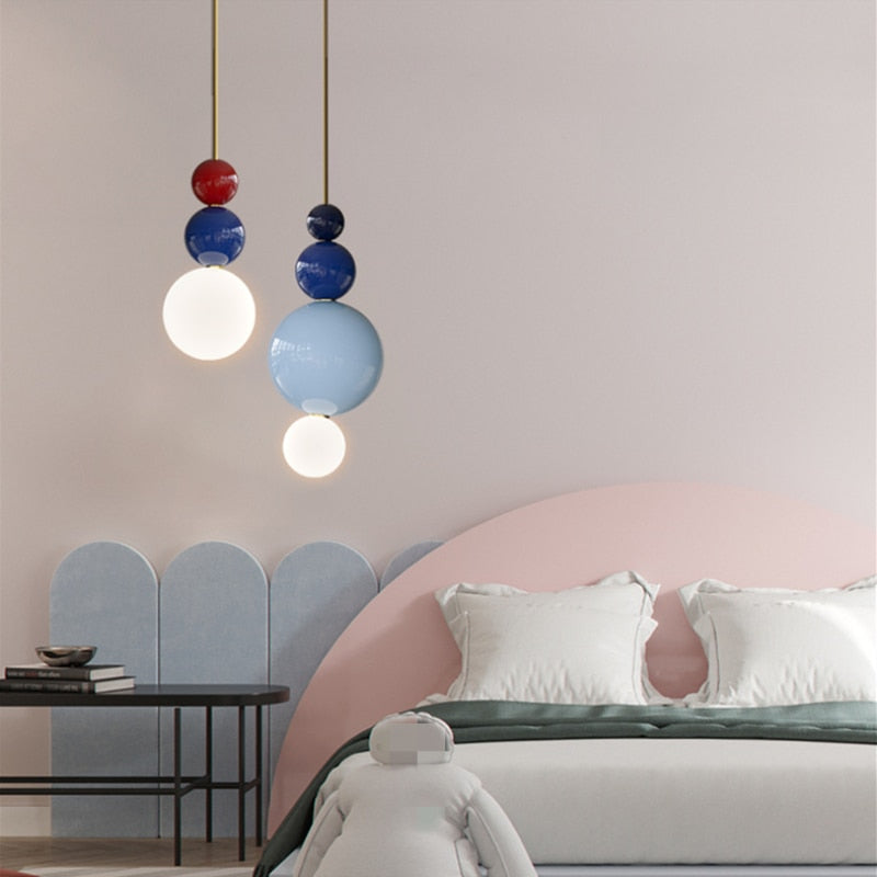 Blue Red White LED Pendant Hanging Lamp 