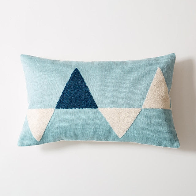 Modern Geometric Lumbar Pillow 12x20 inch