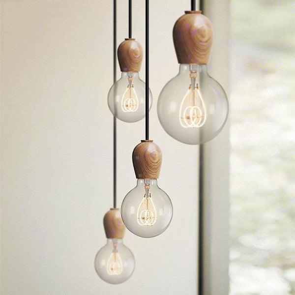 Wooden Retro Pendant Lamp 