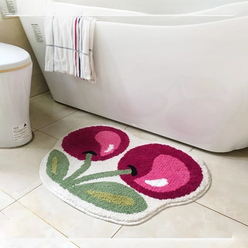 Tart Cherry Tufted Bath Mat