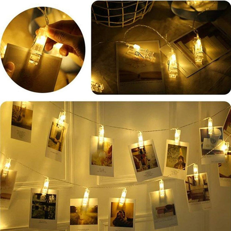 Twinkle LED String Lights Photo Holder