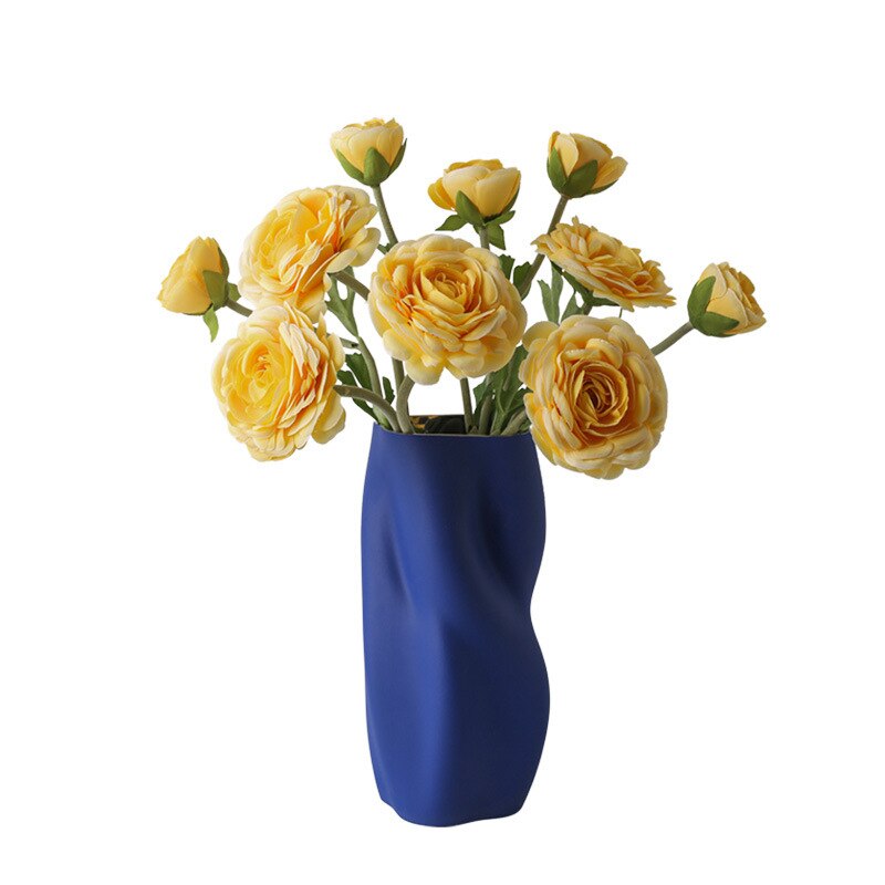 Twisted Ceramic Flower Vase