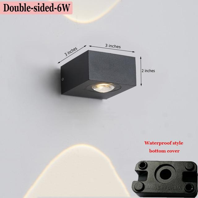 UFO Black Box Waterproof Wall Lamp