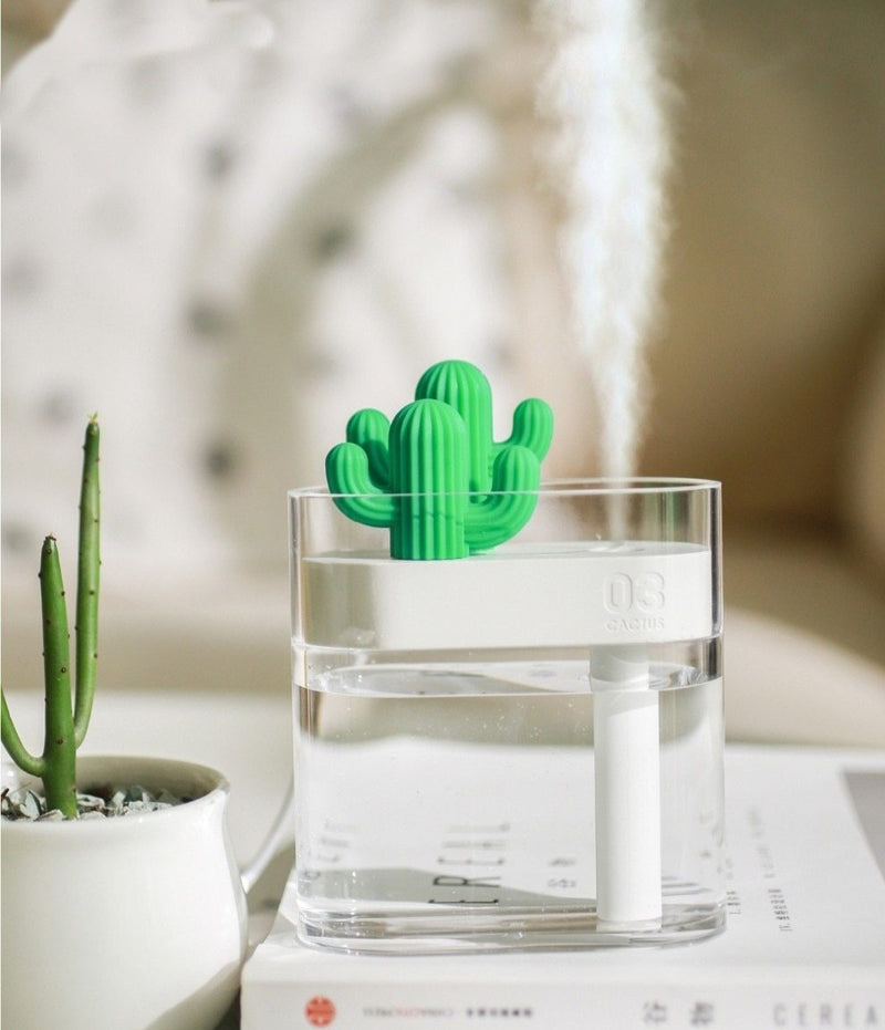 Clear Ultrasonic Cactus Essential Oil Aroma Diffuser