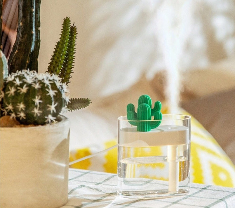 Clear Ultrasonic Cactus Essential Oil Aroma Diffuser