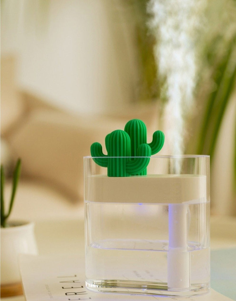 Clear Ultrasonic Cactus Essential Oil Aroma Diffuser