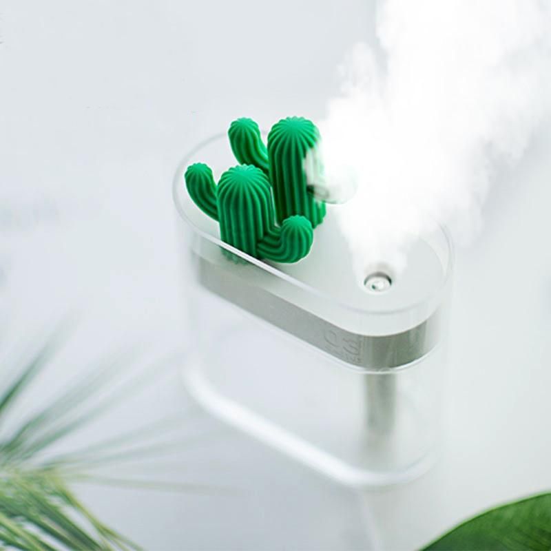 Clear Ultrasonic Cactus Essential Oil Aroma Diffuser