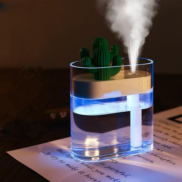 Clear Ultrasonic Cactus Essential Oil Aroma Diffuser