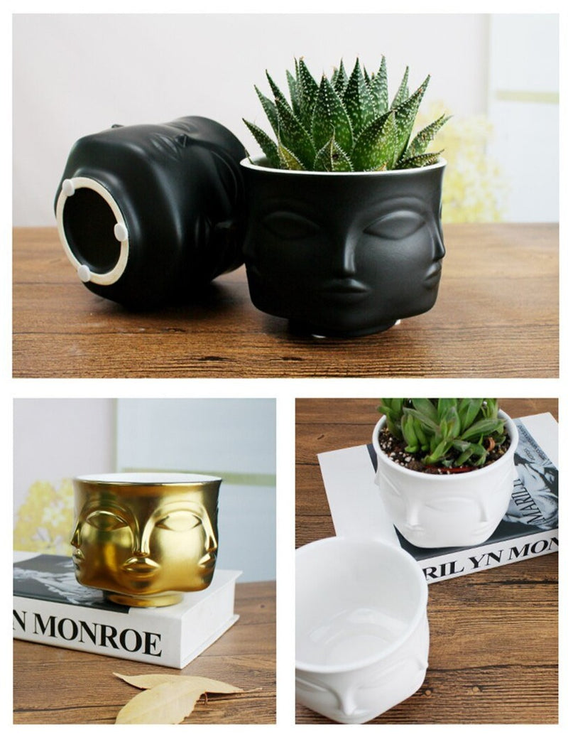 Adler Inspired Boho Ceramic Planters for Home Garden & Decor