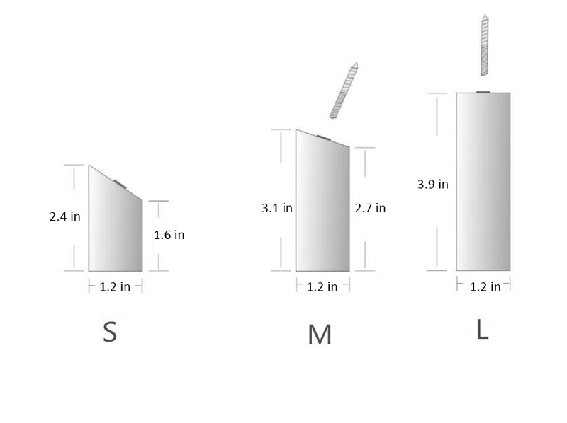 Rounded natural wood wall hanger measurements