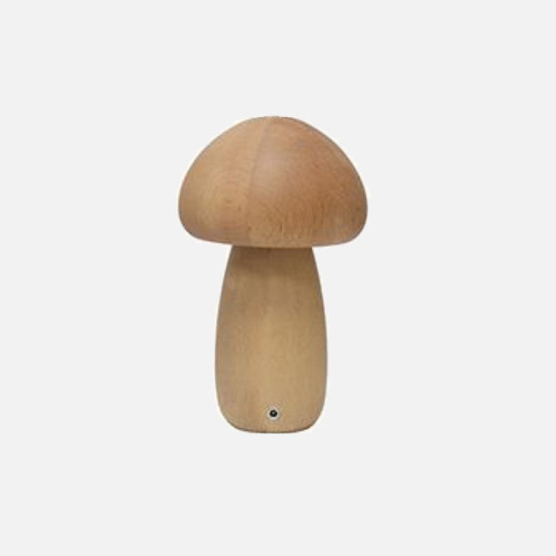 Wood Effect Mushroom Cordless Table Lamp