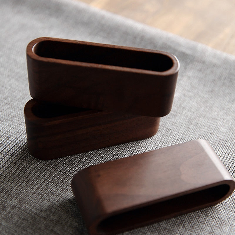 Oblique Walnut Card holder