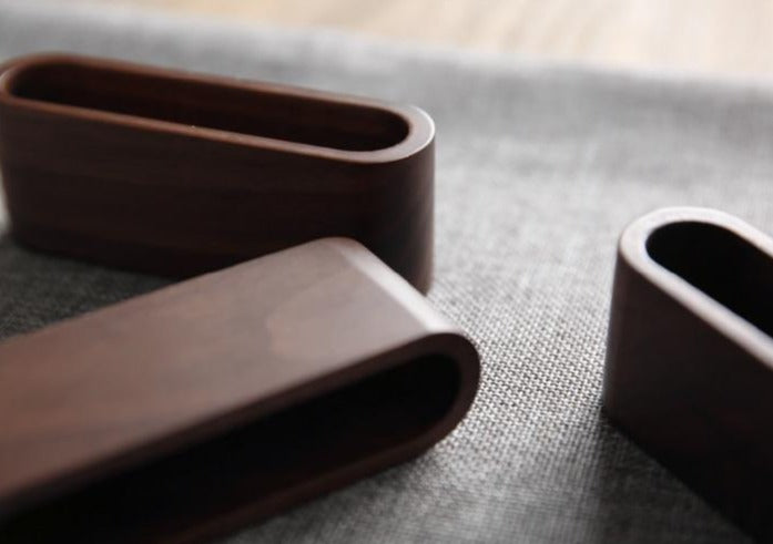 Oblique Walnut Card holder