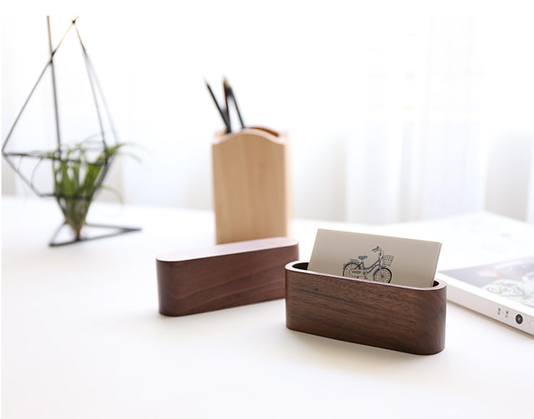 Oblique Walnut Card holder