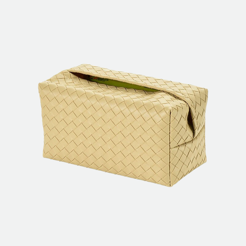 Woven Storage Box Tissue Holder Perfect for Bathroom and Kitchen Table Napkin 