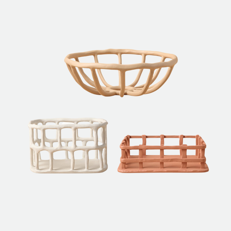 Woven Resin Fruit Basket