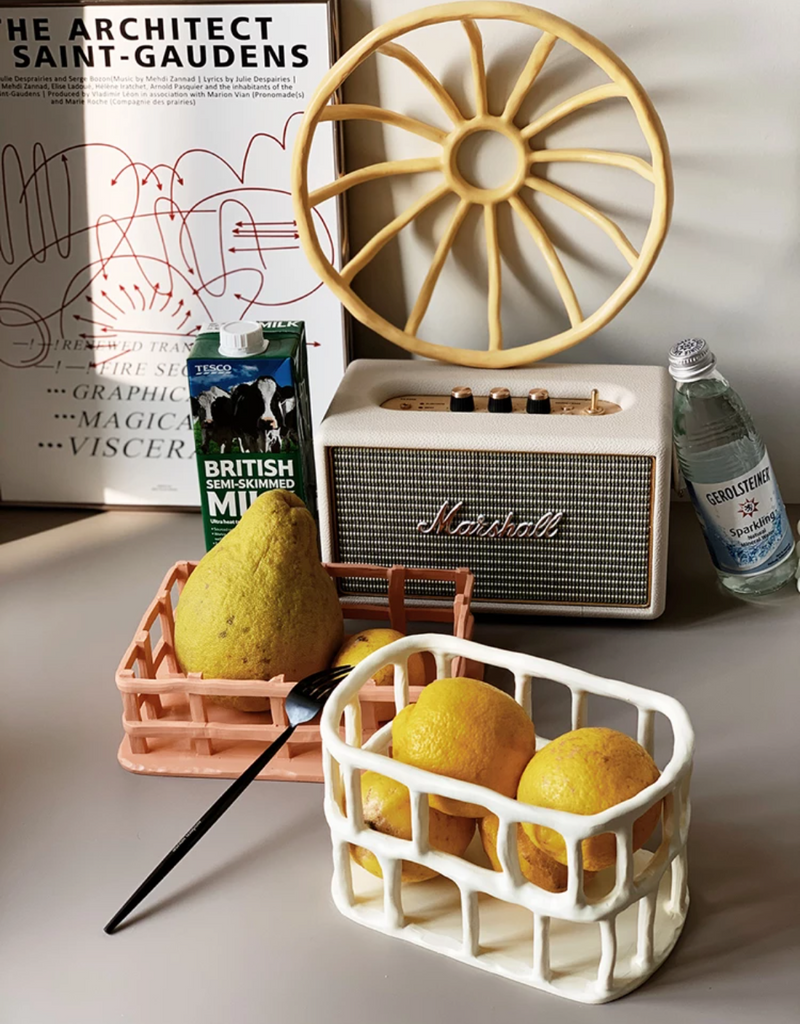 Woven Resin Fruit Basket