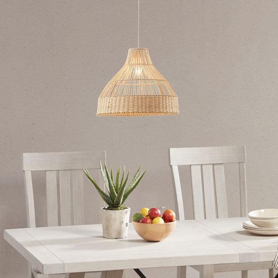 Wren Bell Shaped Bamboo Pendant Lamp