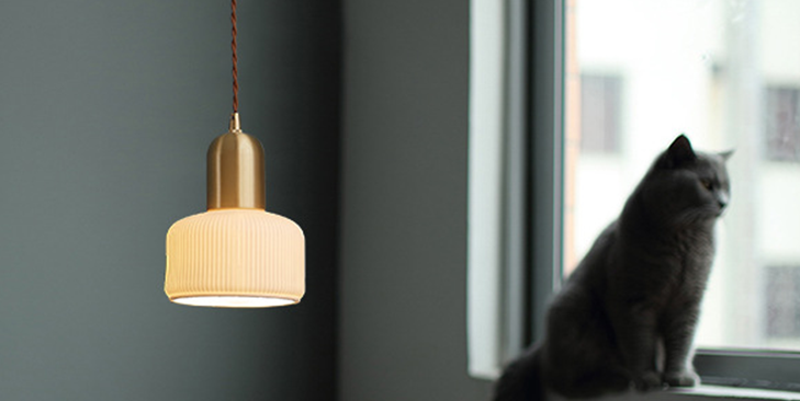 Copper Ceramic Pendant Lamp