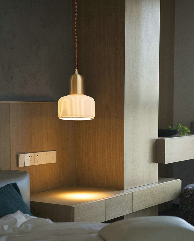 Copper Ceramic Pendant Lamp