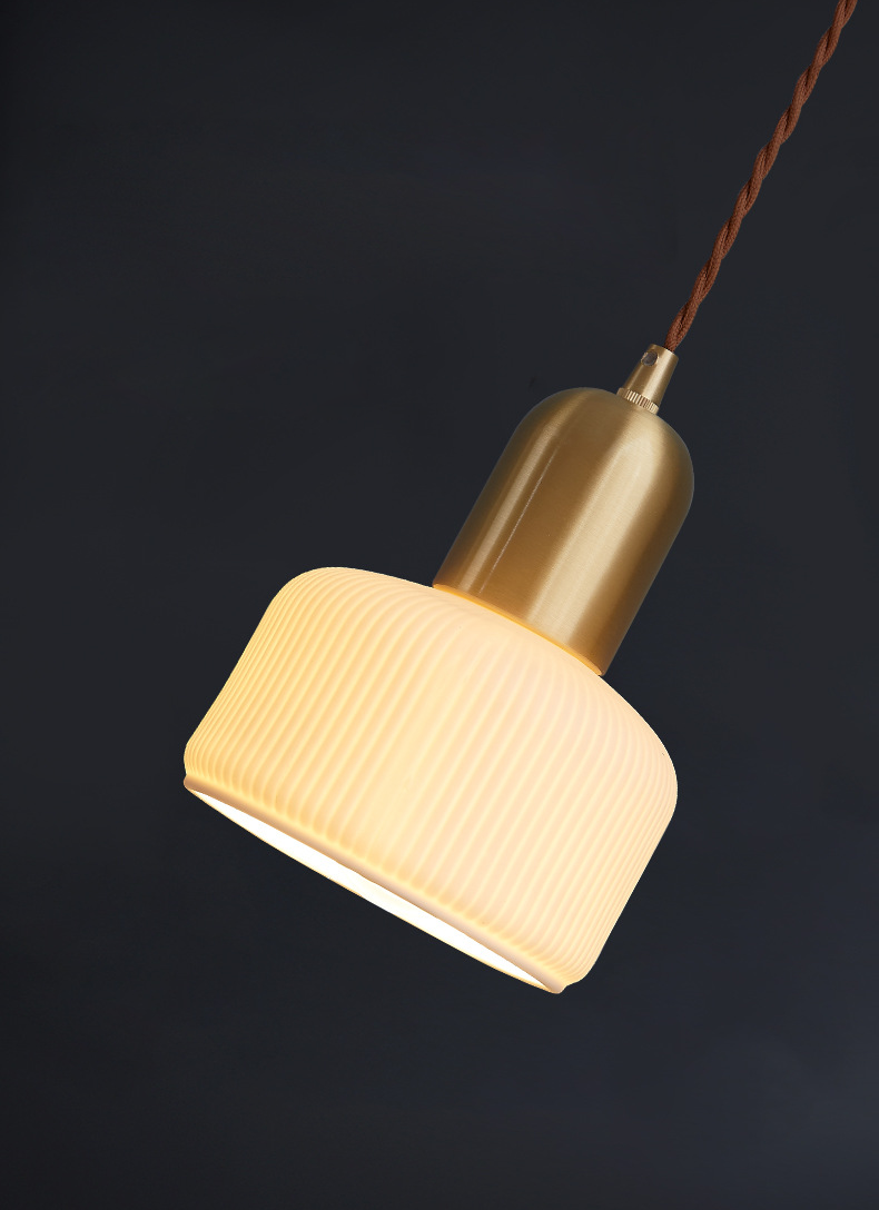 Copper Ceramic Pendant Lamp