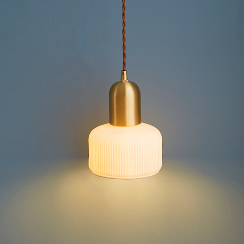 Copper Ceramic Pendant Lamp