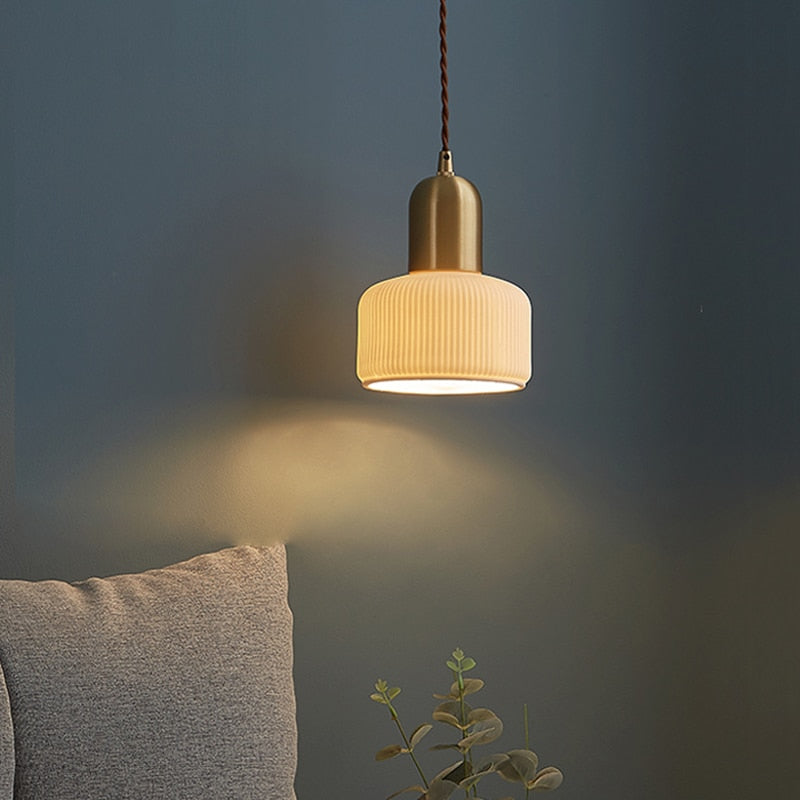 Copper Ceramic Pendant Lamp