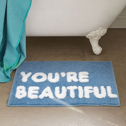 Anti- Slip Doormat English Letters Design 