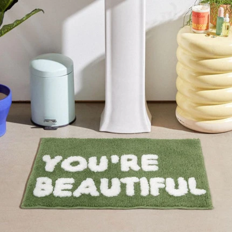 Anti- Slip Doormat English Letters Design 