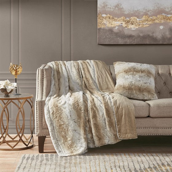 Zuri Faux Fur Square Pillow