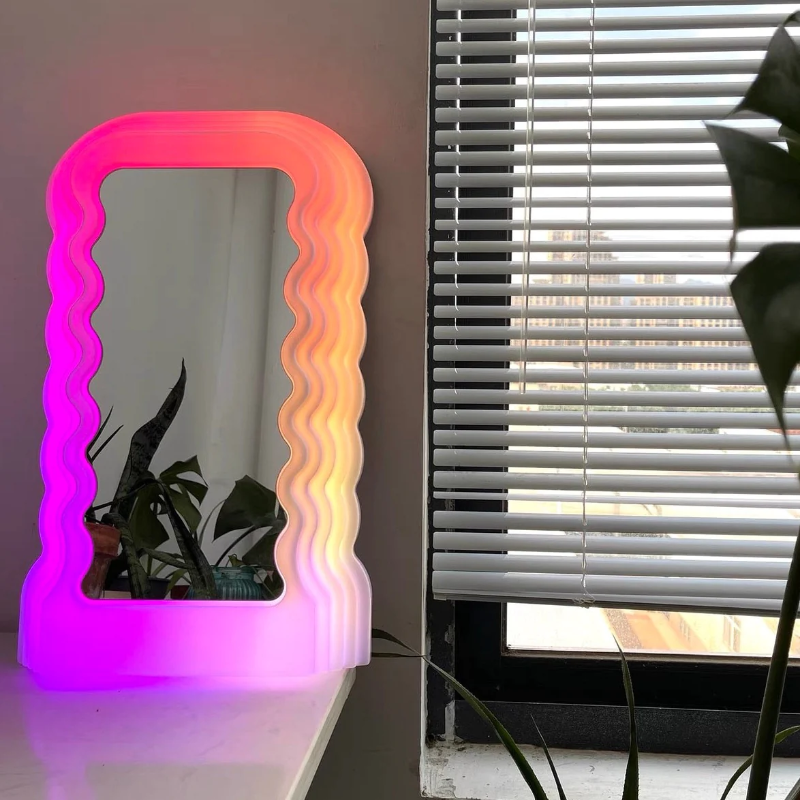 Shock Wave LED Multi-color Mirror Light