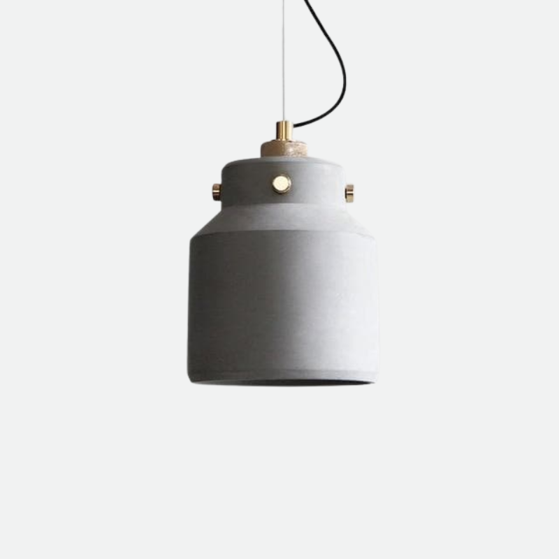 Ceramic Stone Minimalist Art Pendant Light with LED Bulbs