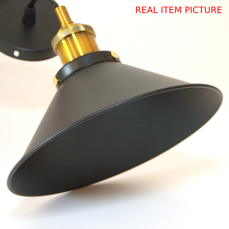 cone painted metal with brushed brass black gold pendant light