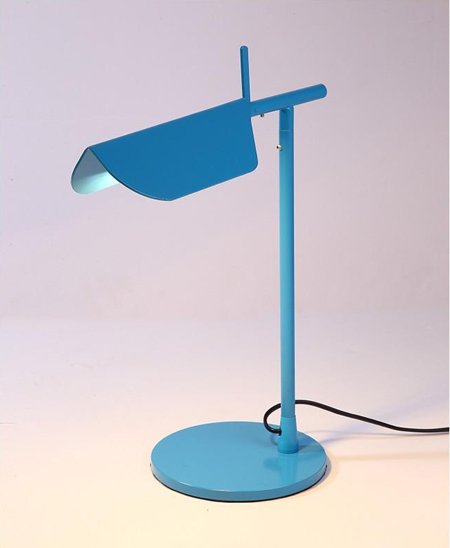 blue metallic Post Modern table lamp