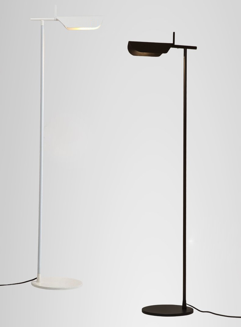 white black metallic Post Modern floor lamp