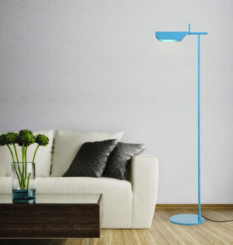 blue metallic Post Modern floor lamp