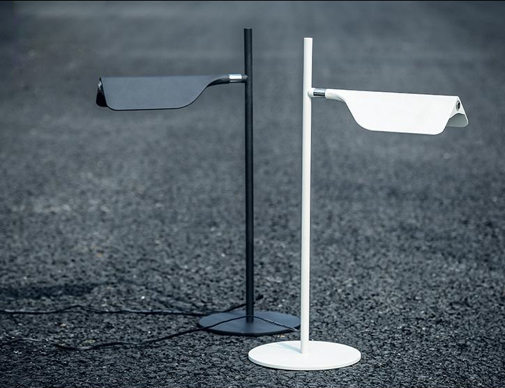 white black metallic Post Modern floor lamp