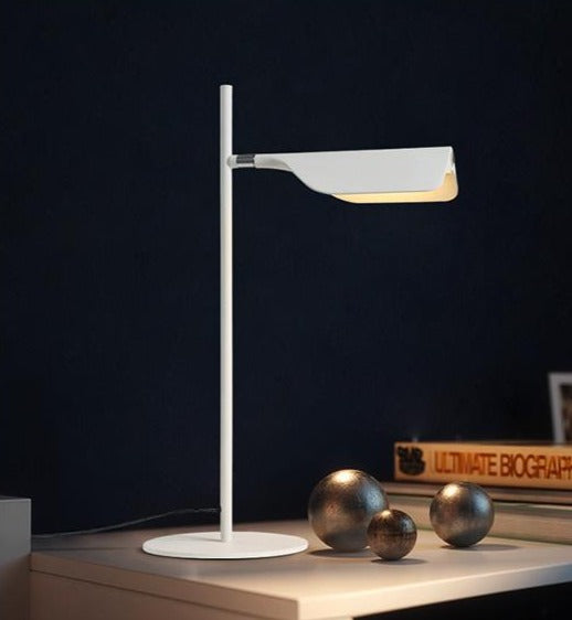 white metallic Post Modern floor lamp