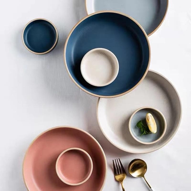 colorful pastel Dinnerware set