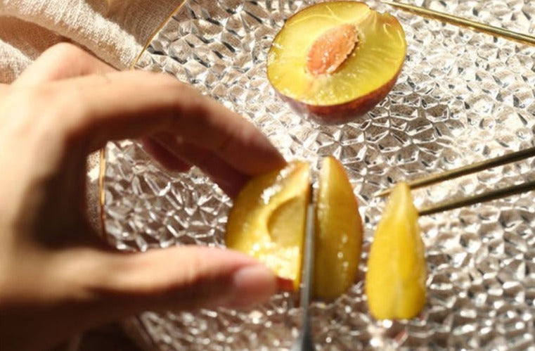 Textured Hammered Glass Plate