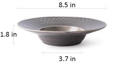 Round Ceramic Plate Measurements