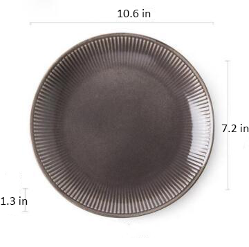 Round Ceramic Plate Measurements