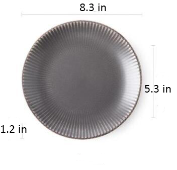 Round Ceramic Plate Measurements