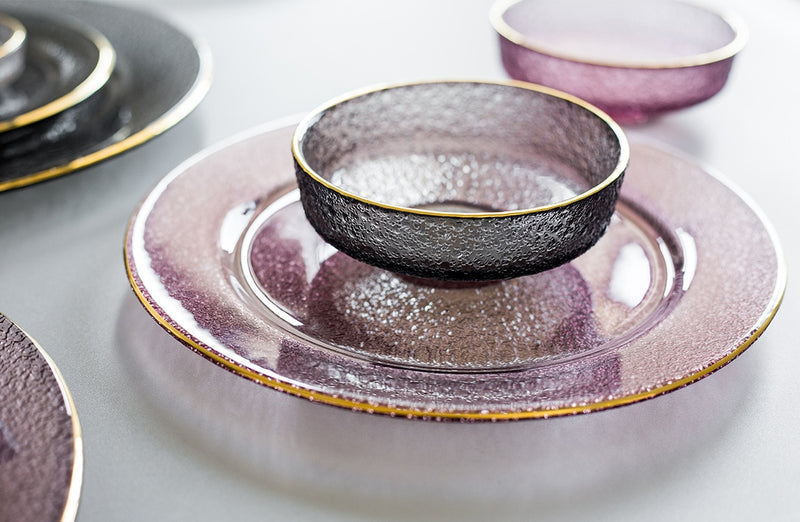 Gold Trim Glass Dinnerware