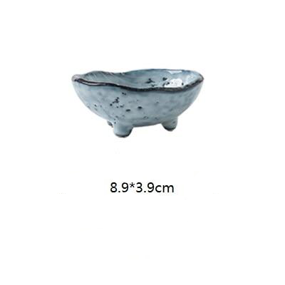 Japanese Porcelain Bowls for Modern Kitchen and Home Decor blue gray