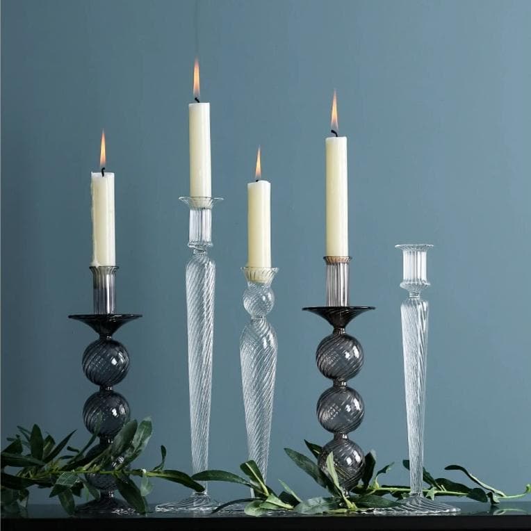 Luxury Glass Candle Holder for Boho Modern Home Decor 